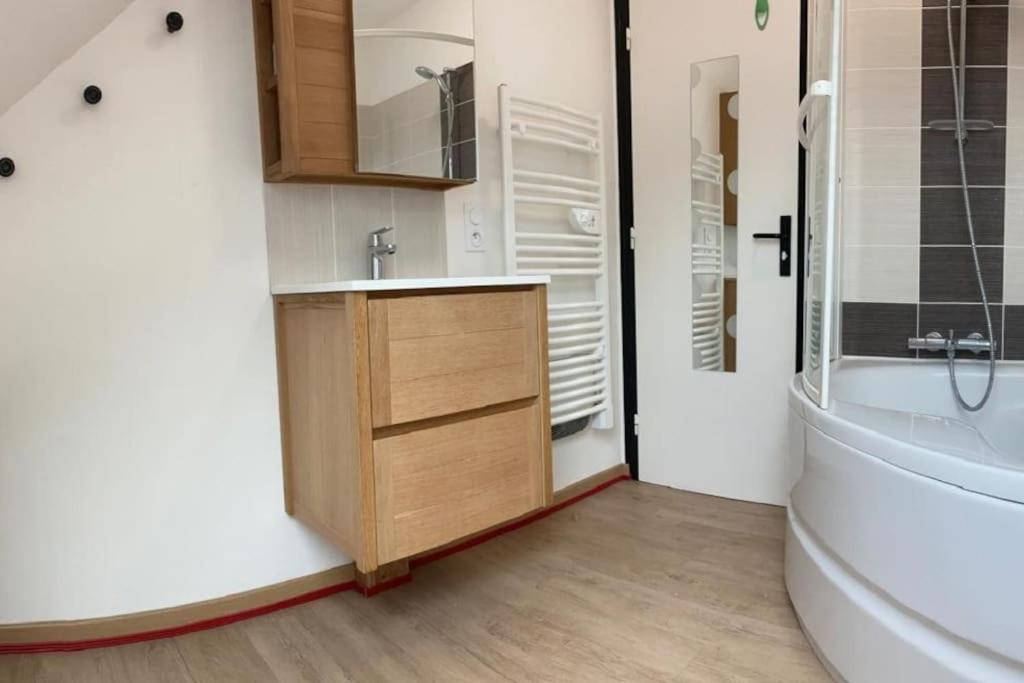 La Maison Rose - Avec Grand Jardin Clos A 300M De La Mer Hauteville-sur-Mer Extérieur photo